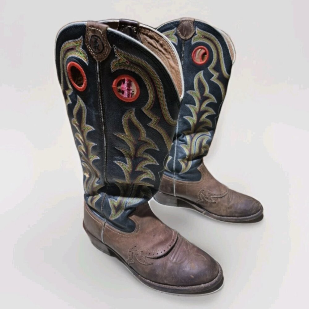 Tony Lama Men's Cowboy Buckaroo Boots Size 10D Western RR1002 Tall